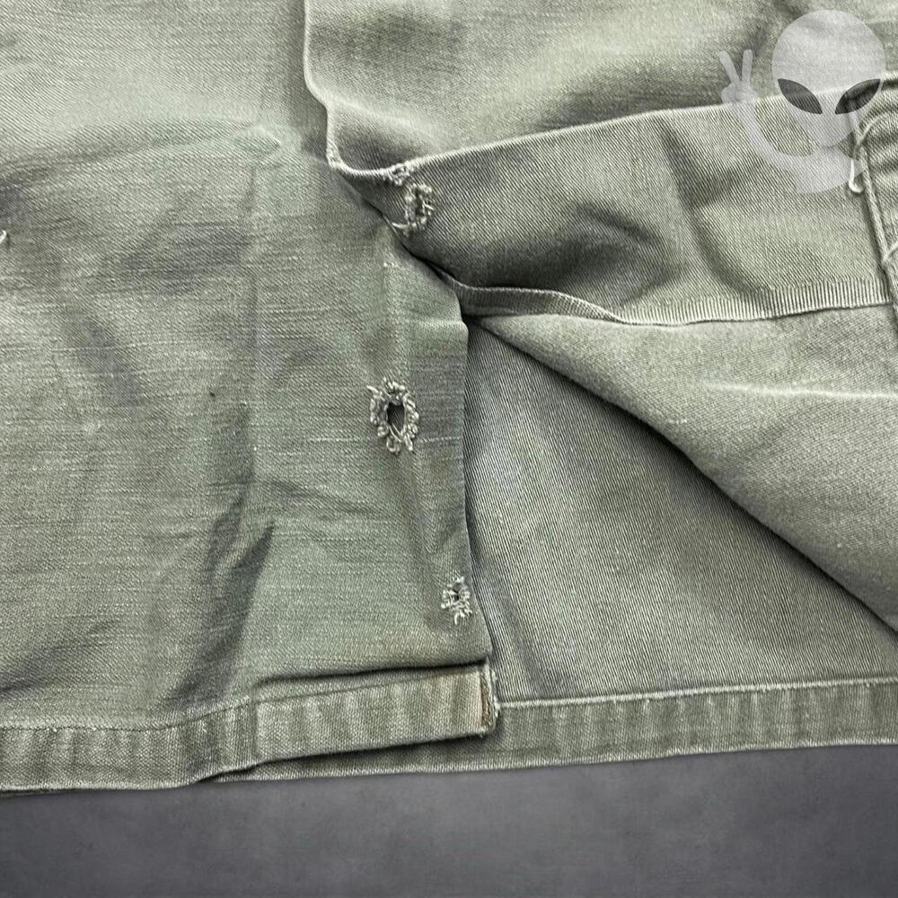 Vtg Vietnam War US Army OG-107 Type III Utility Shirt Medium 8th Infantry Patch - Picture 5 of 8